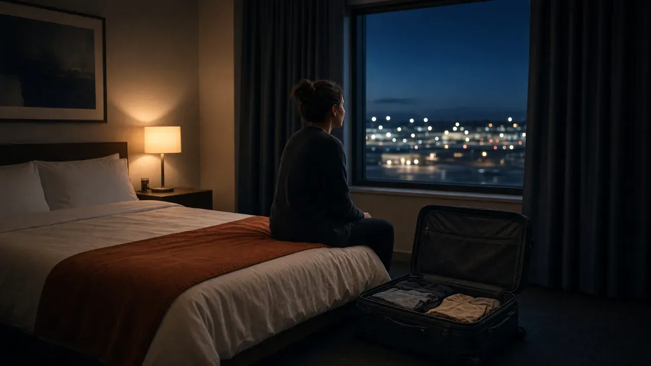 Stranded at airport overnight what to do
